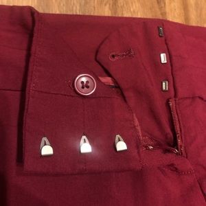 The Limited Pants - Maroon Stretchy Dress Pants The Limited Pants - Maroon Stretchy Dress Pants